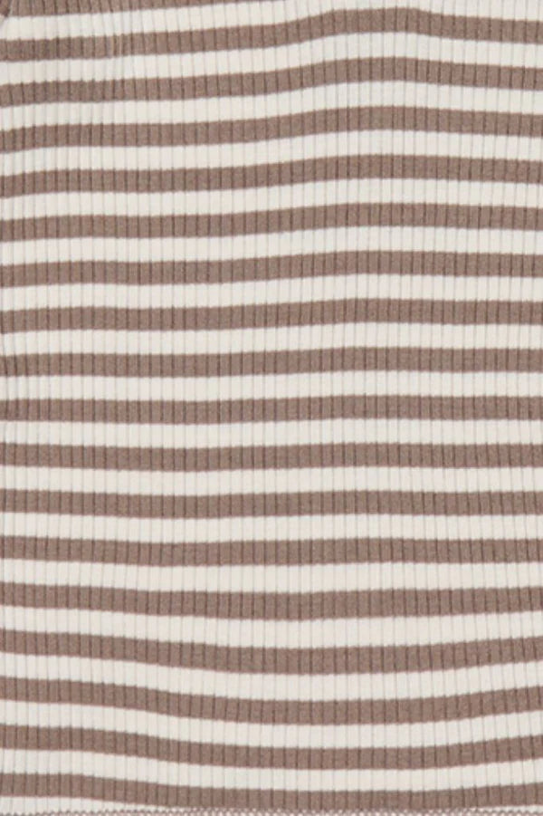 Organic Cotton Modal Legging - Narrow Stripe Tweed/Cloud | Jamie Kay