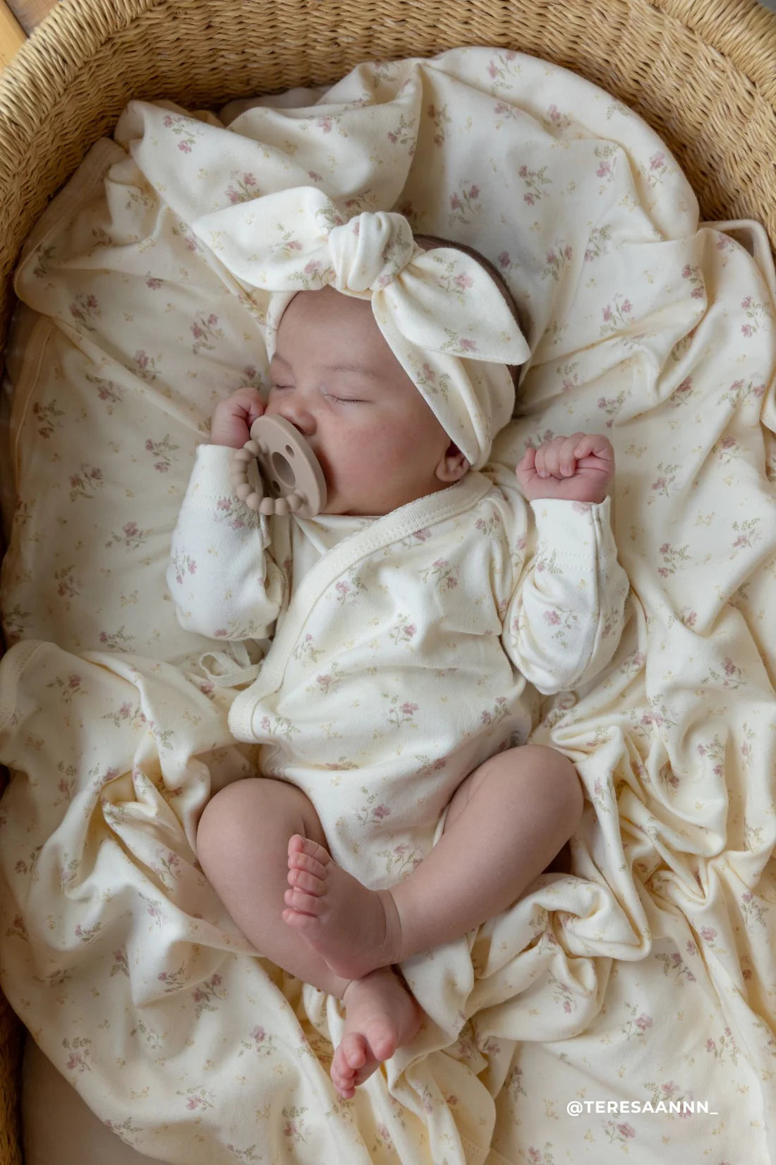 Organic Cotton Marina Bodysuit - Thelma Parchment | Jamie Kay