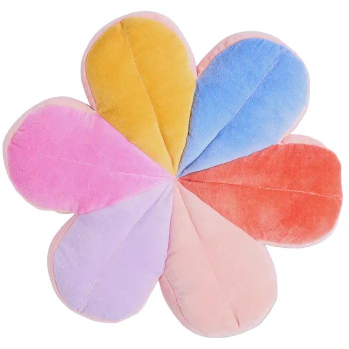 Sunny Field Velvet Petal Cushion | Kip & Co