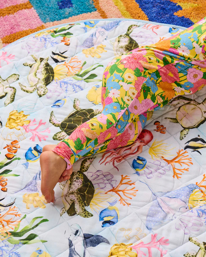 Reef Life Quilted Baby Play Mat - One Size | Kip & Co