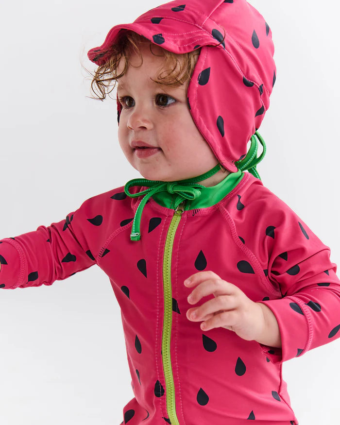 Melon Baby Long Sleeve Zip Bathers | Kip & Co