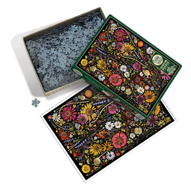 Flower Press: Happiness 1000pc Puzzle | Cobble Hill