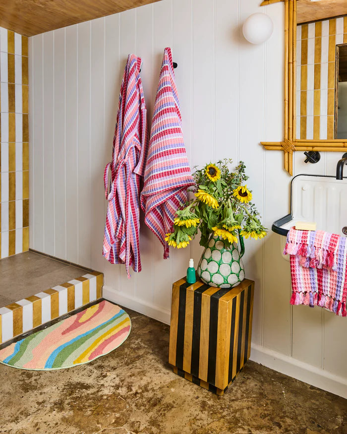 Sorbet Soiree Waffle Bath Robe | Kip & Co