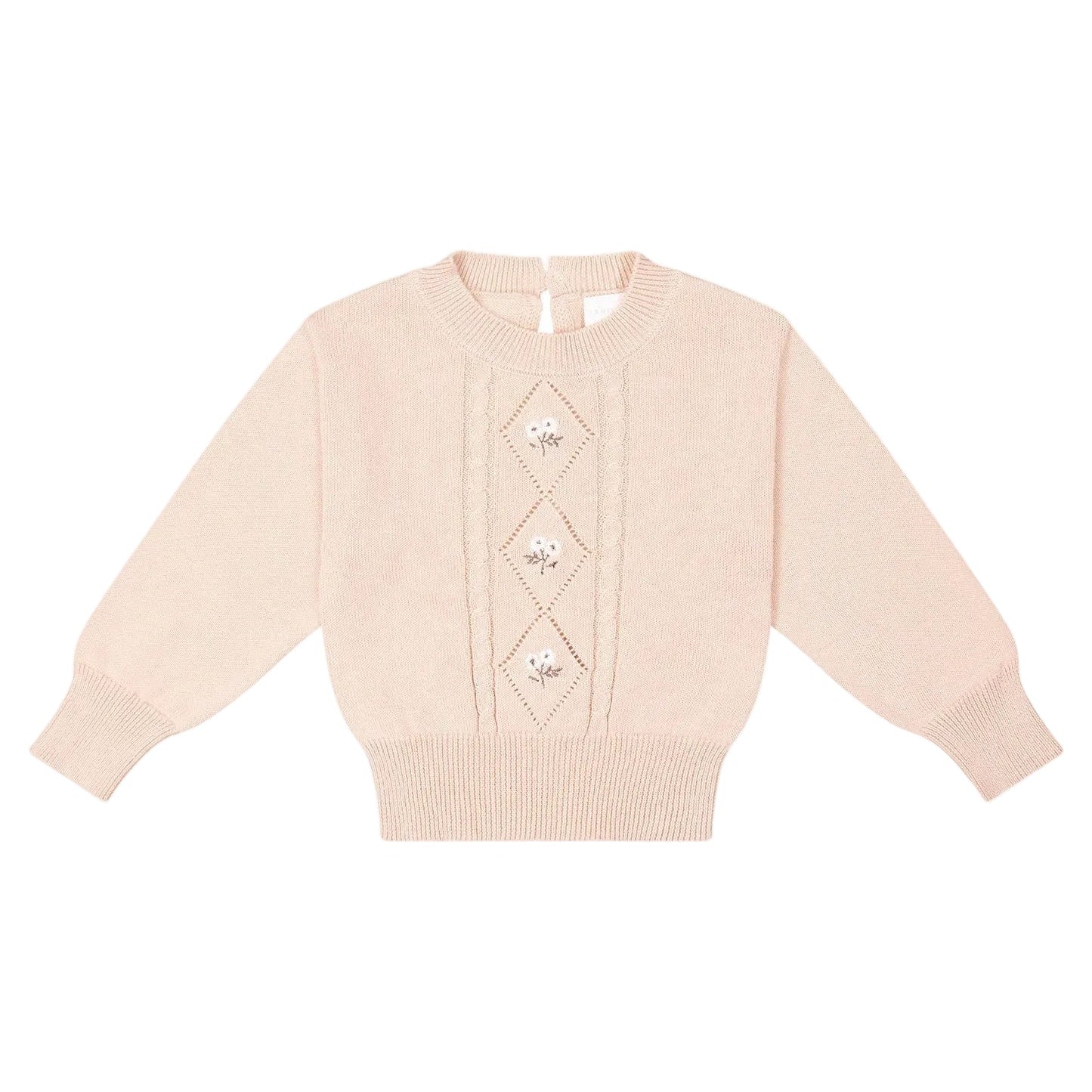 Maeve Knitted Jumper - Dusky Rose | Jamie Kay