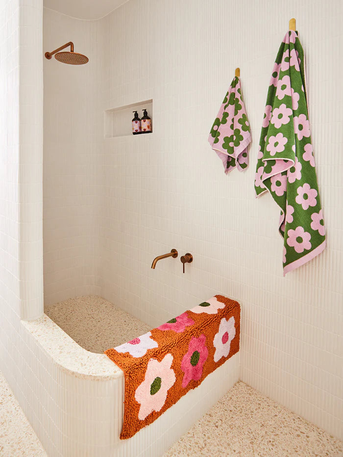 Flowerbed Bath Mat | Mosey Me