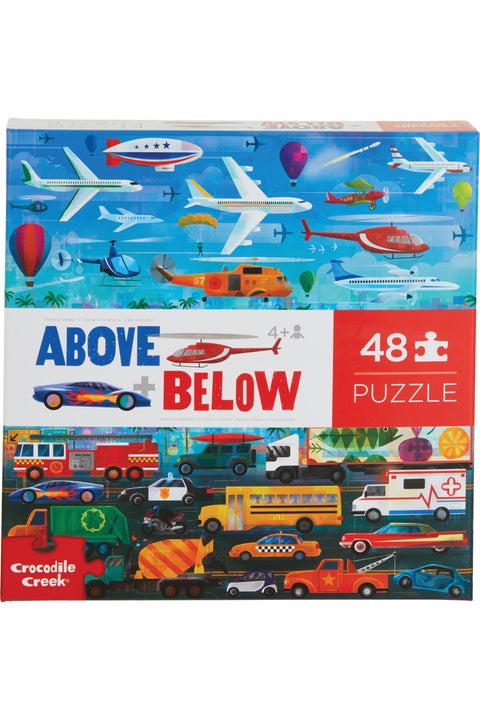 48 Piece Puzzle - Above & Below Things that Go | Crocodile Creek
