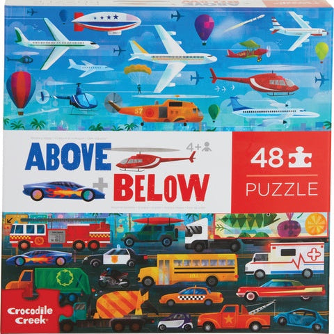 48 Piece Puzzle - Above & Below Things that Go | Crocodile Creek