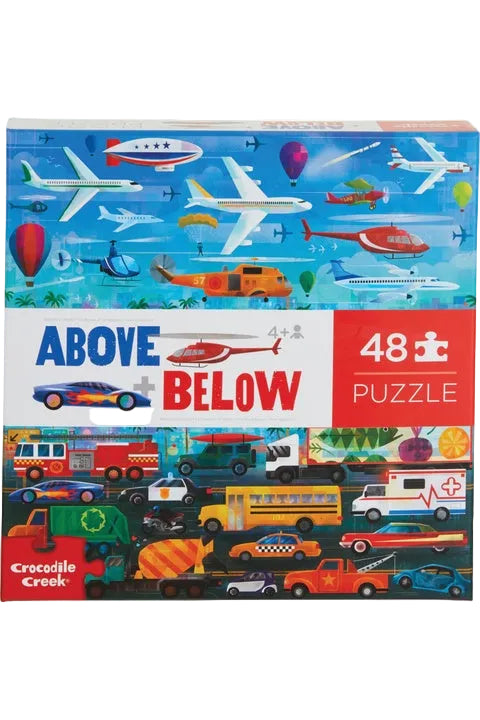 48 Piece Puzzle - Above & Below Things that Go | Crocodile Creek