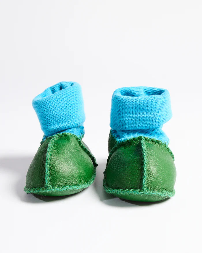 Green Baby Booties | Kip & Co