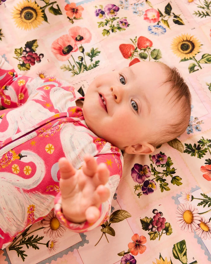 Sweet Life Organic Cotton Baby Fitted Sheet - Bassinet | Kip & Co