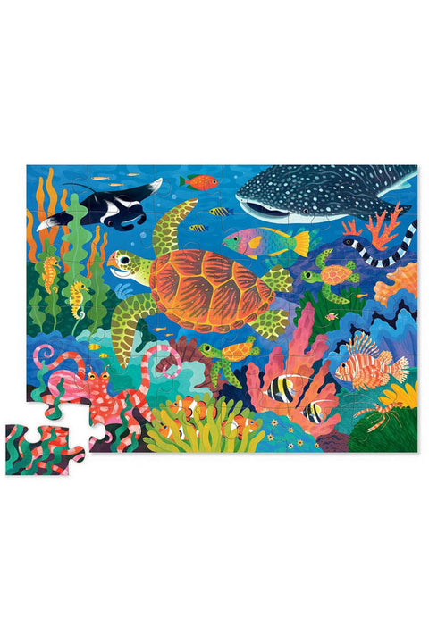 36 Piece Foil Puzzle Sea Turtle | Crocodile Creek