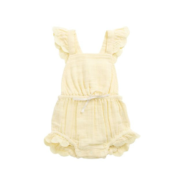 Organic Cotton Muslin Luciana Playsuit | Sunshine | Jamie Kay