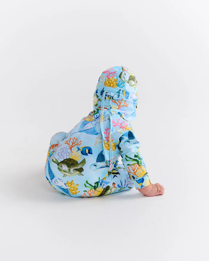 Reef Life Baby Long Sleeve Zip Bathers | Kip & Co