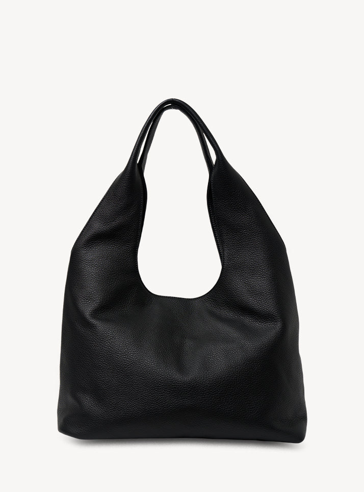 Kip Shoulder Bag - Black Lightly Milled | Saben