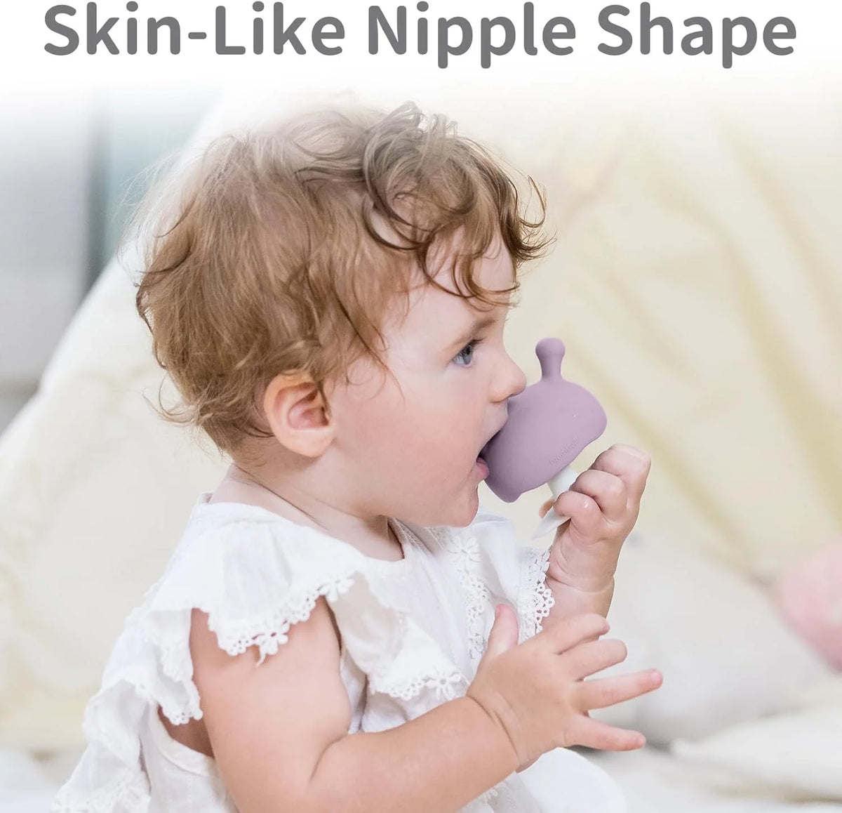 Mushroom Teether - Lavendar | Mombella