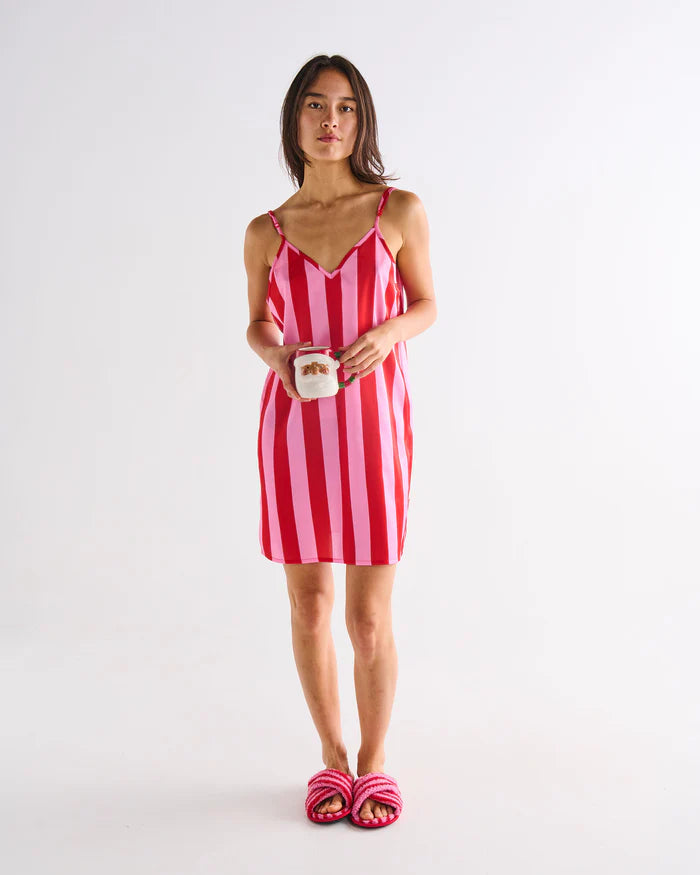 Santa Baby Adult Eco Satin Cami Nightie | Kip & Co