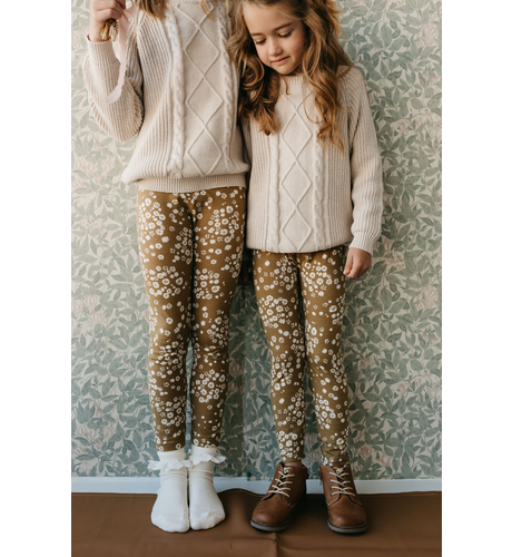Organic Cotton Everyday Legging - Daisy Floral | Jamie Kay
