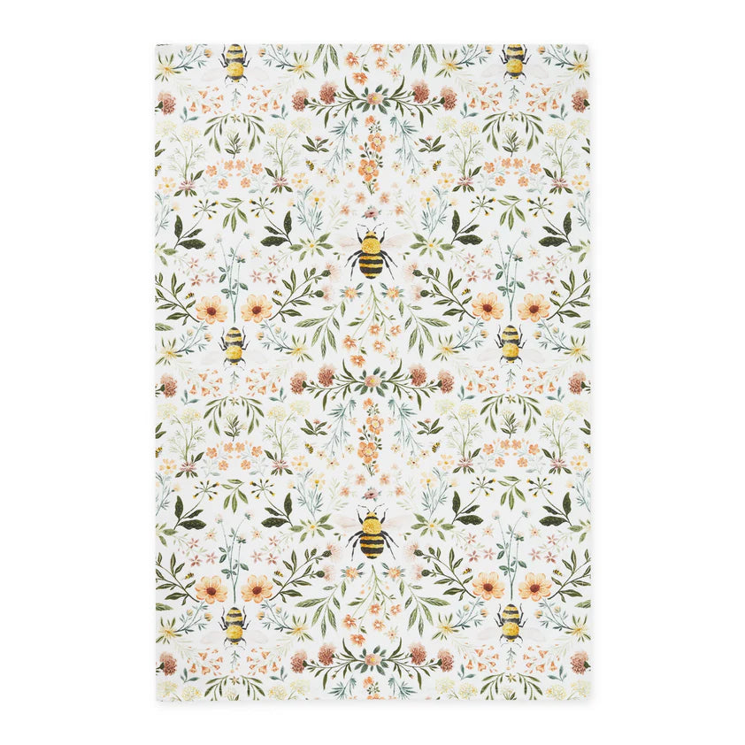 Honey Bee Meadow Printed Dishtowel | Design Imports