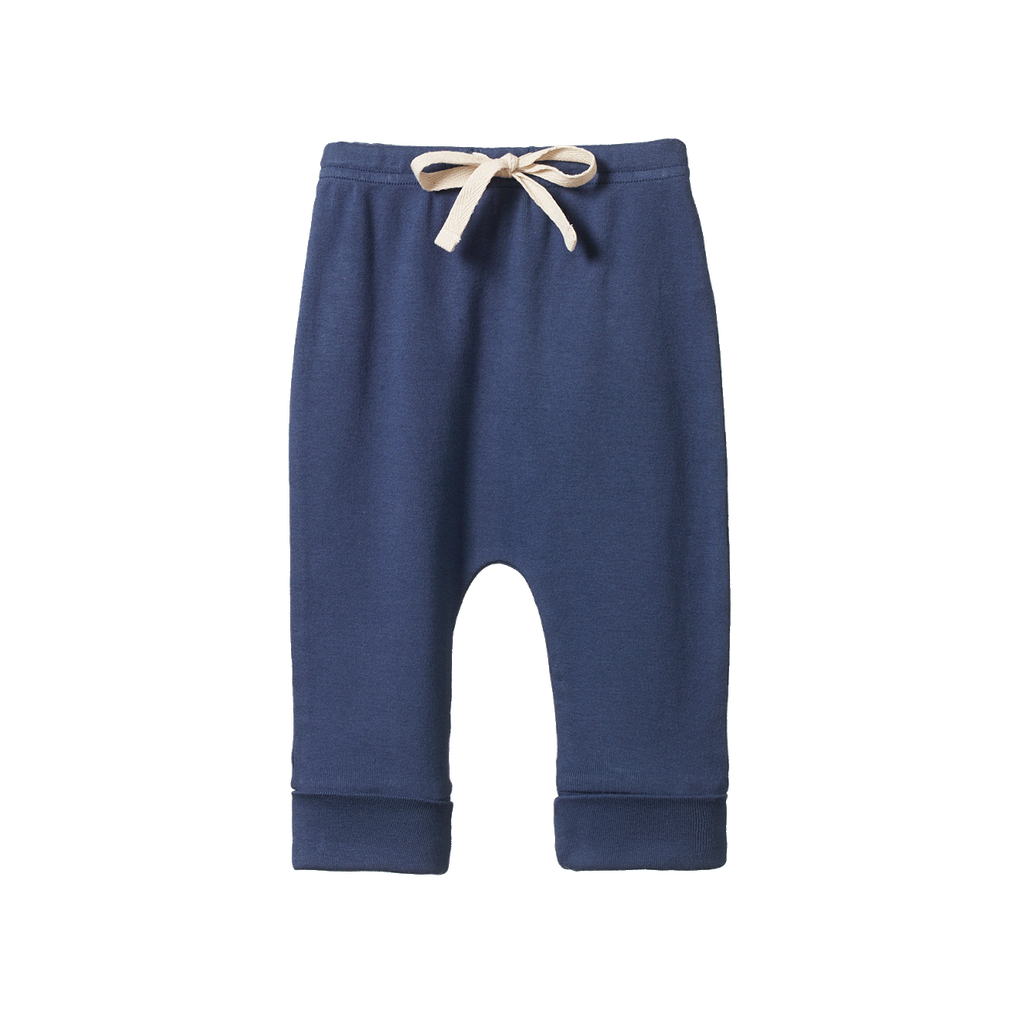 DRAWSTRING PANTS - Vintage Indigo | Nature Baby