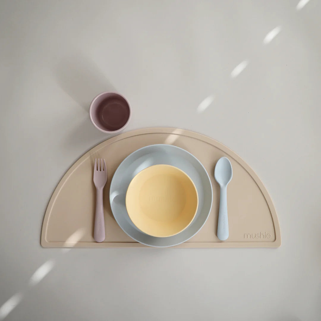 Round Dinnerware Plate (set of 2) - Powder Blue | Mushie