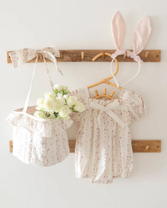 Easter Basket || Floral Stripe | Noralee