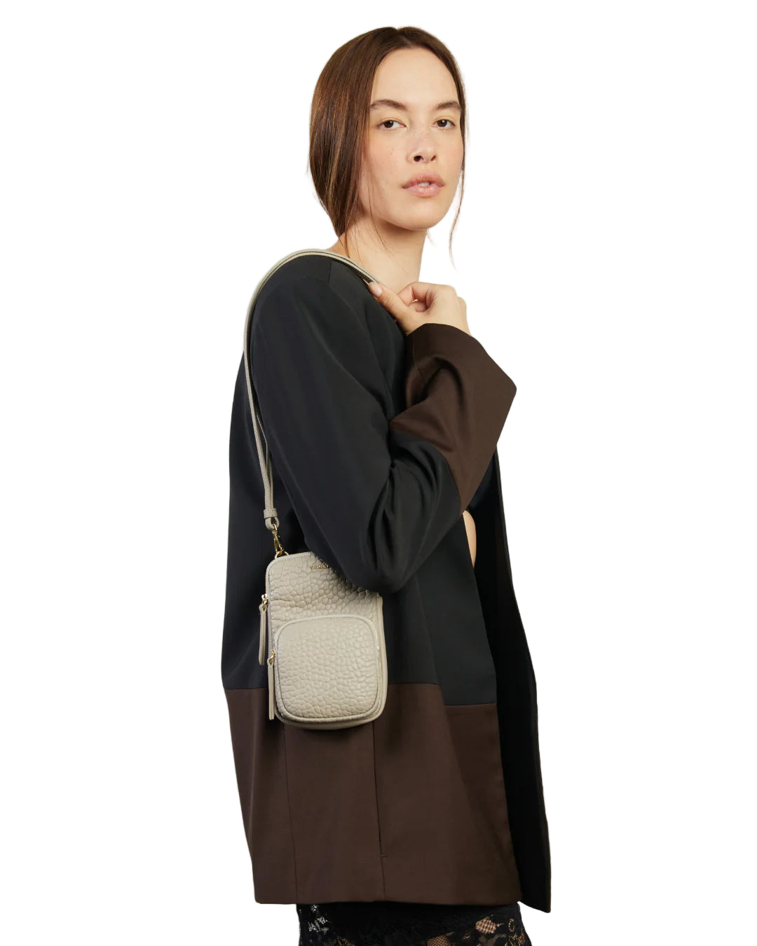 Nikko Pocket Phone Sling | Dove Bubble | Saben