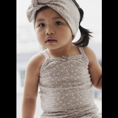 Organic Cotton Bridget Singlet Bodysuit - Rosalie Field Raindrop | Jamie Kay