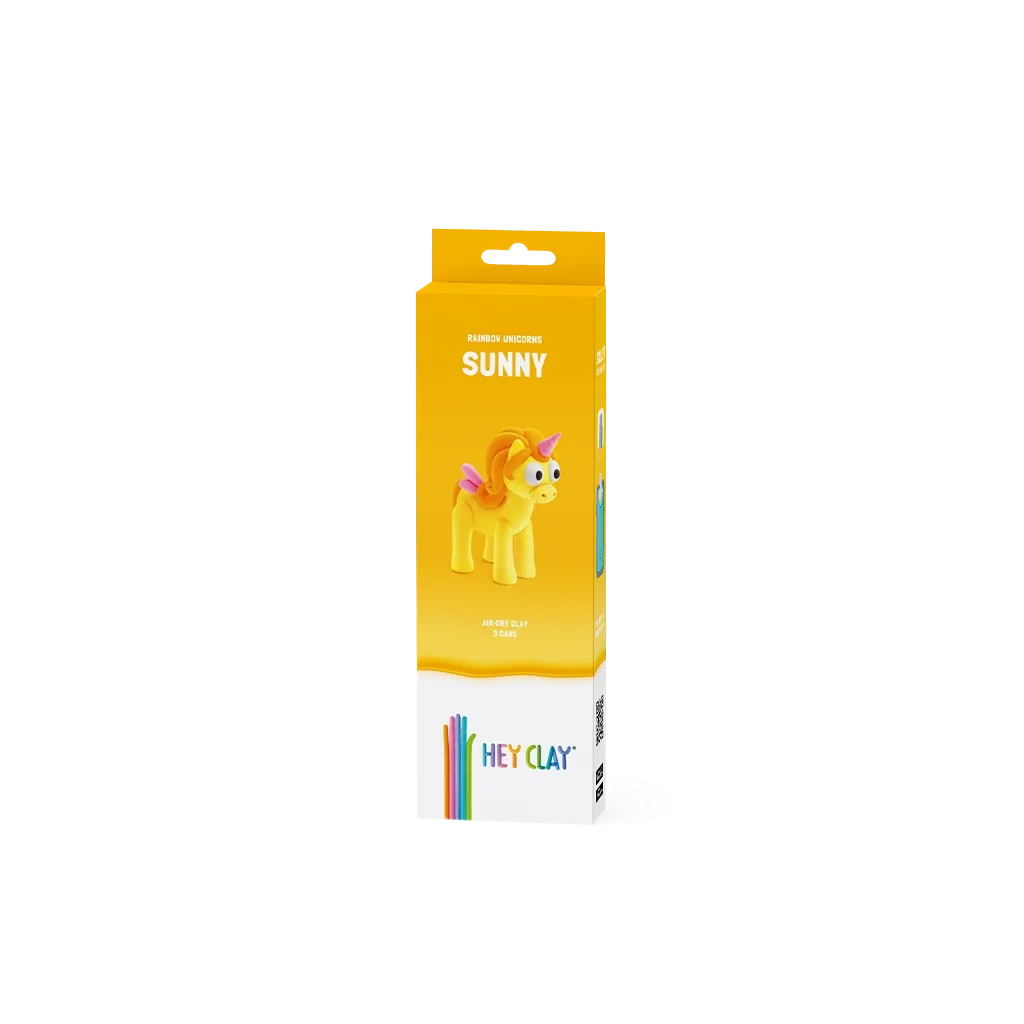 RAINBOW UNICORN, SUNNY, 3 CANS, 5 COLOUR | Hey Clay