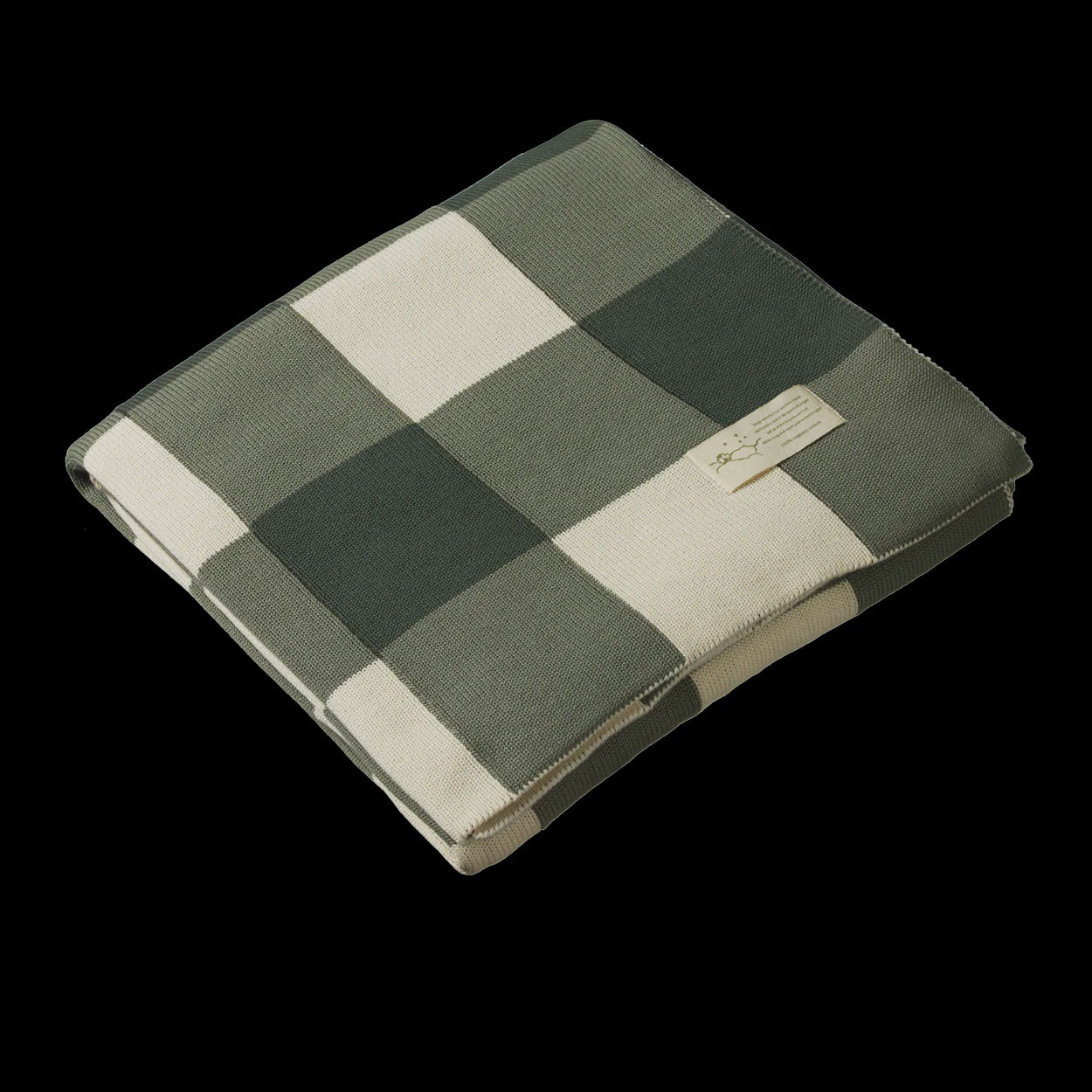DUNE BLANKET - Thyme Check - Cot | Nature Baby