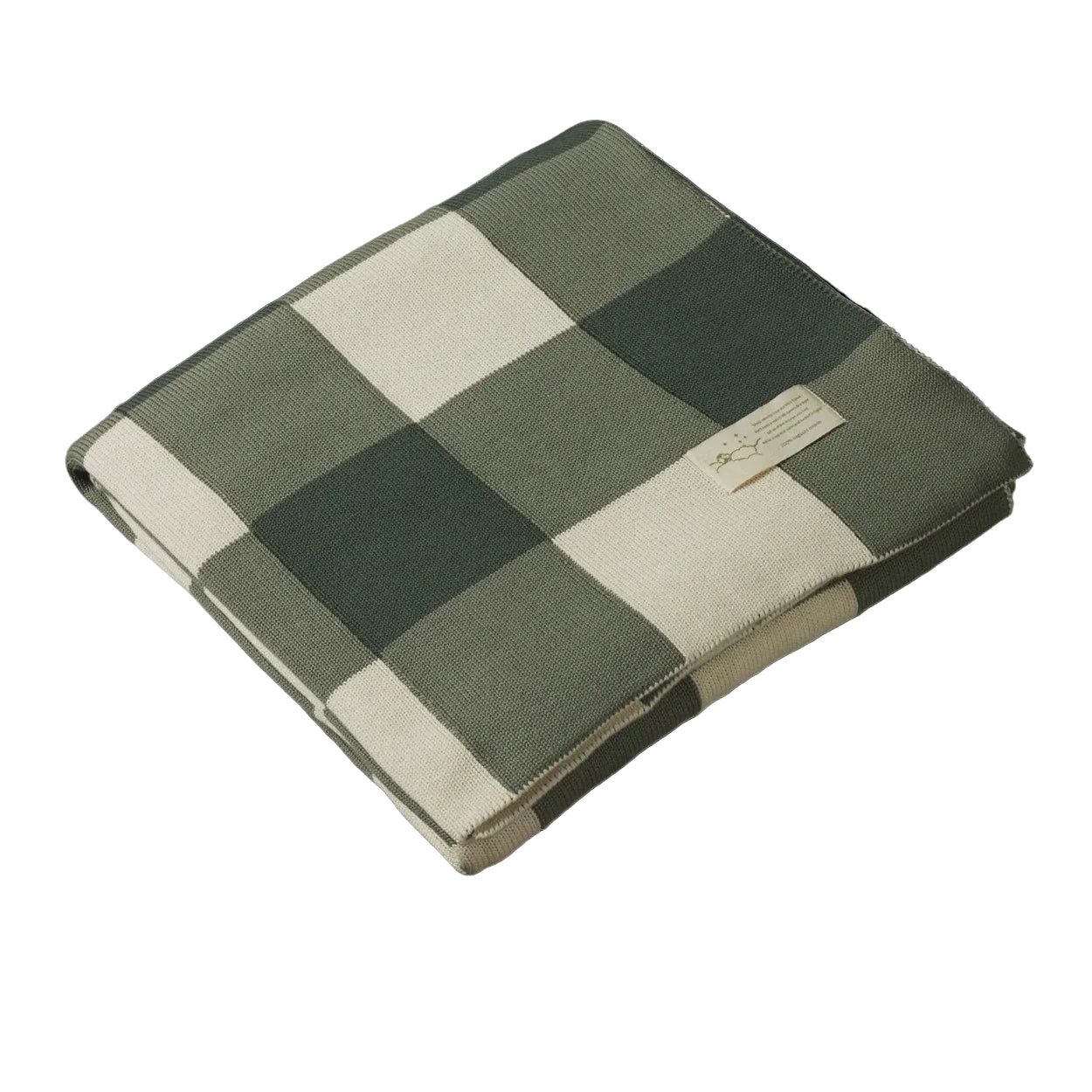DUNE BLANKET - Thyme Check - Cot | Nature Baby
