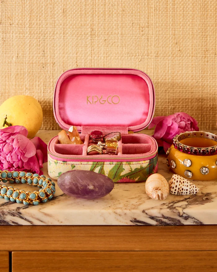 Australian Bush Blossom Travel Velvet Jewellery Box | Kip & Co