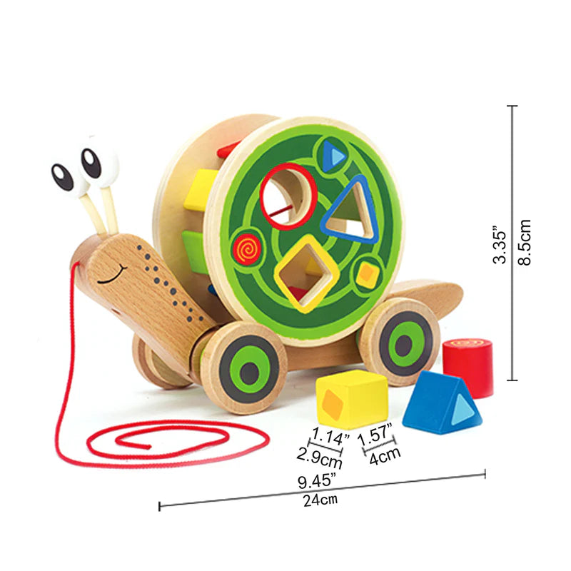 Wooden Walk-A-Long Snail | Hape