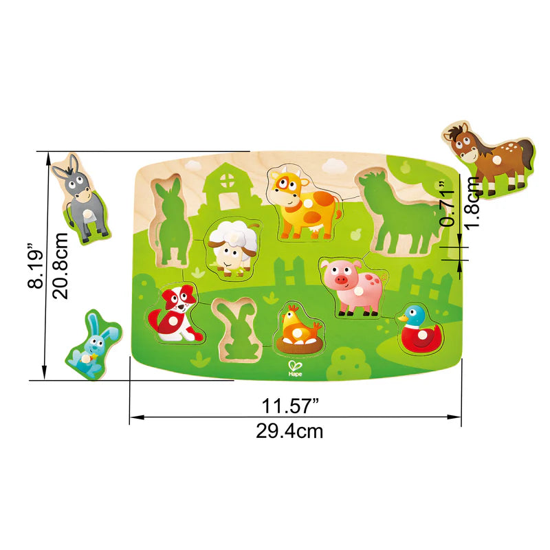 Farmyard Peg Puzzle | Hape