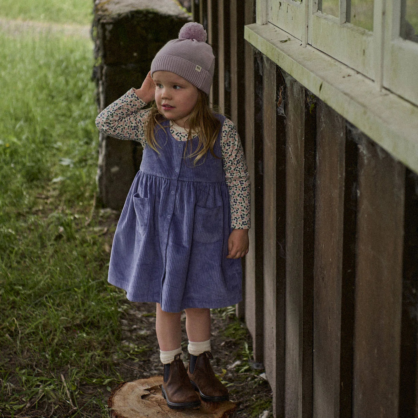 AMELIA PINAFORE - Heron | Nature Baby