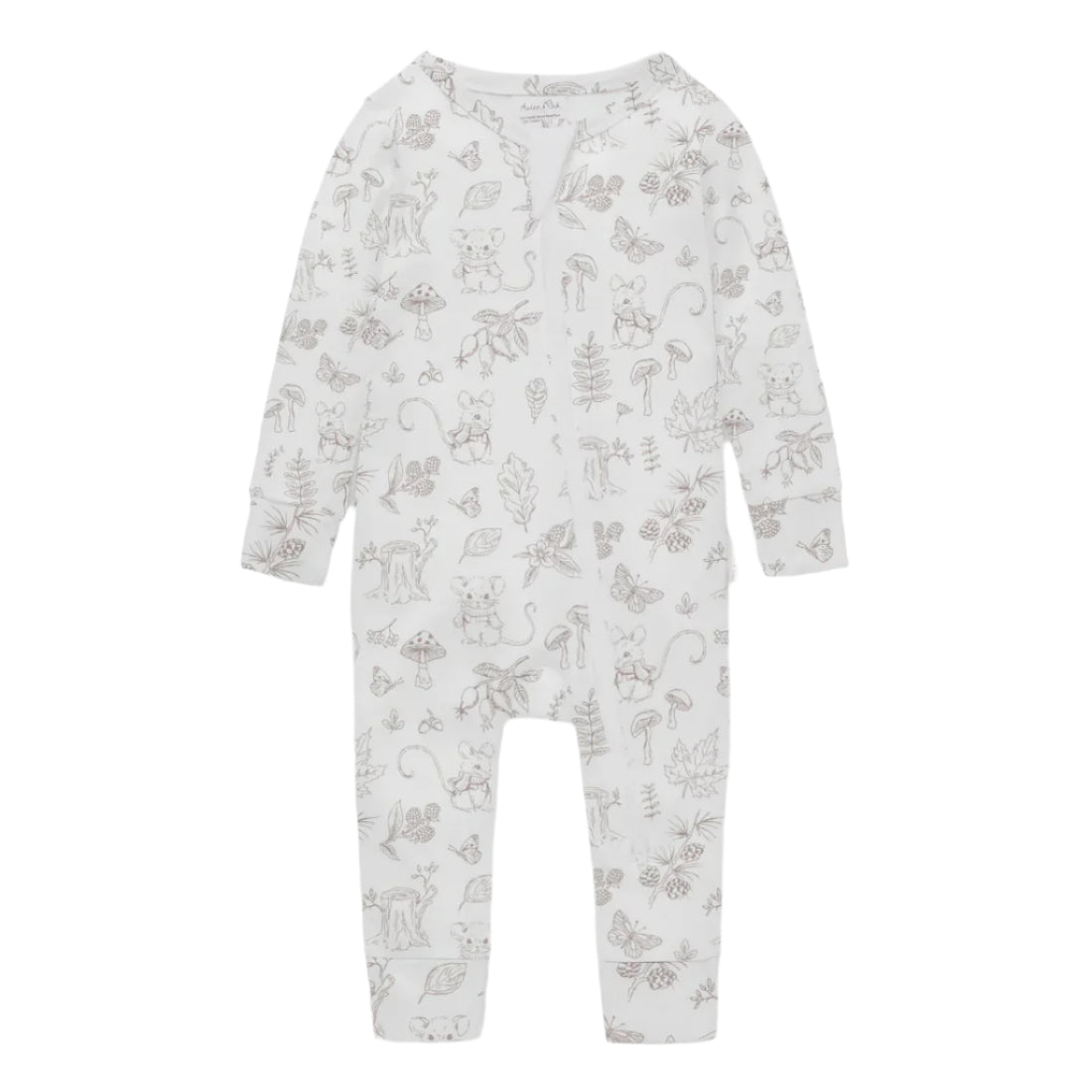 WOODLAND MOUSE ZIP ROMPER | Aster & Oak