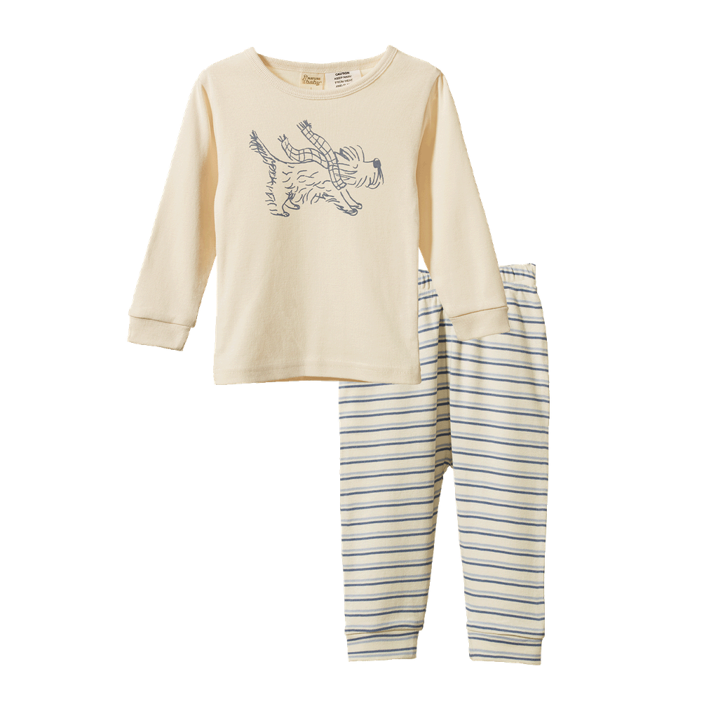 2PC LONG SLEEVE PYJAMAS - Franklin Print | Nature Baby