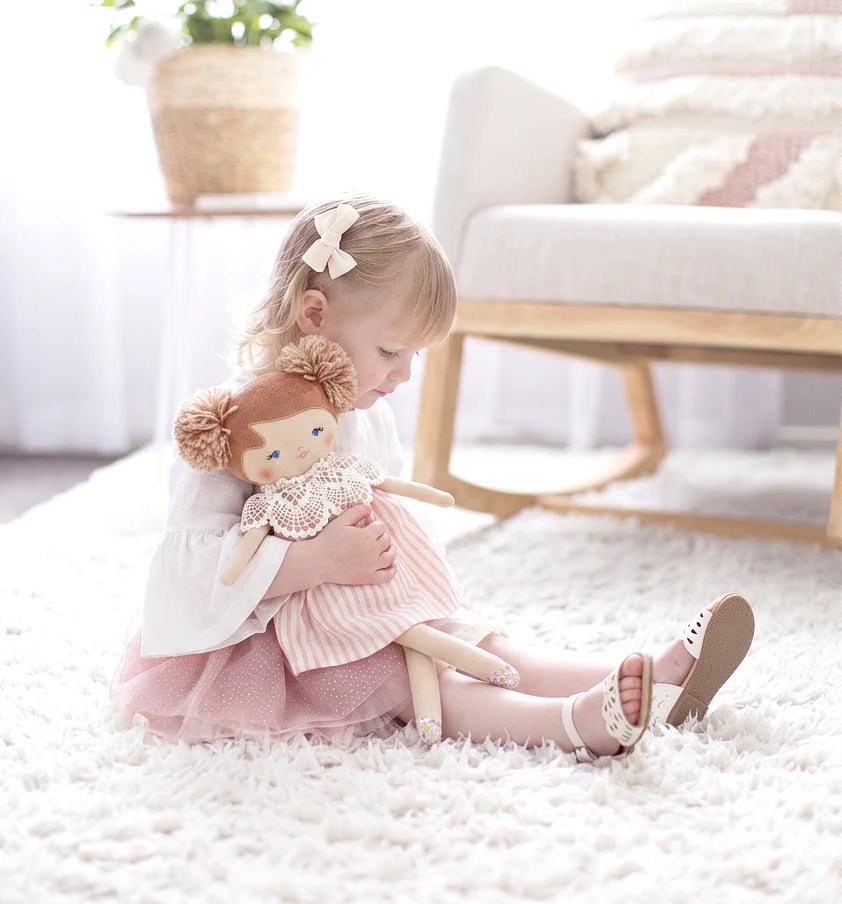 Aggie Doll 45cm Pink Stripe | Alimrose