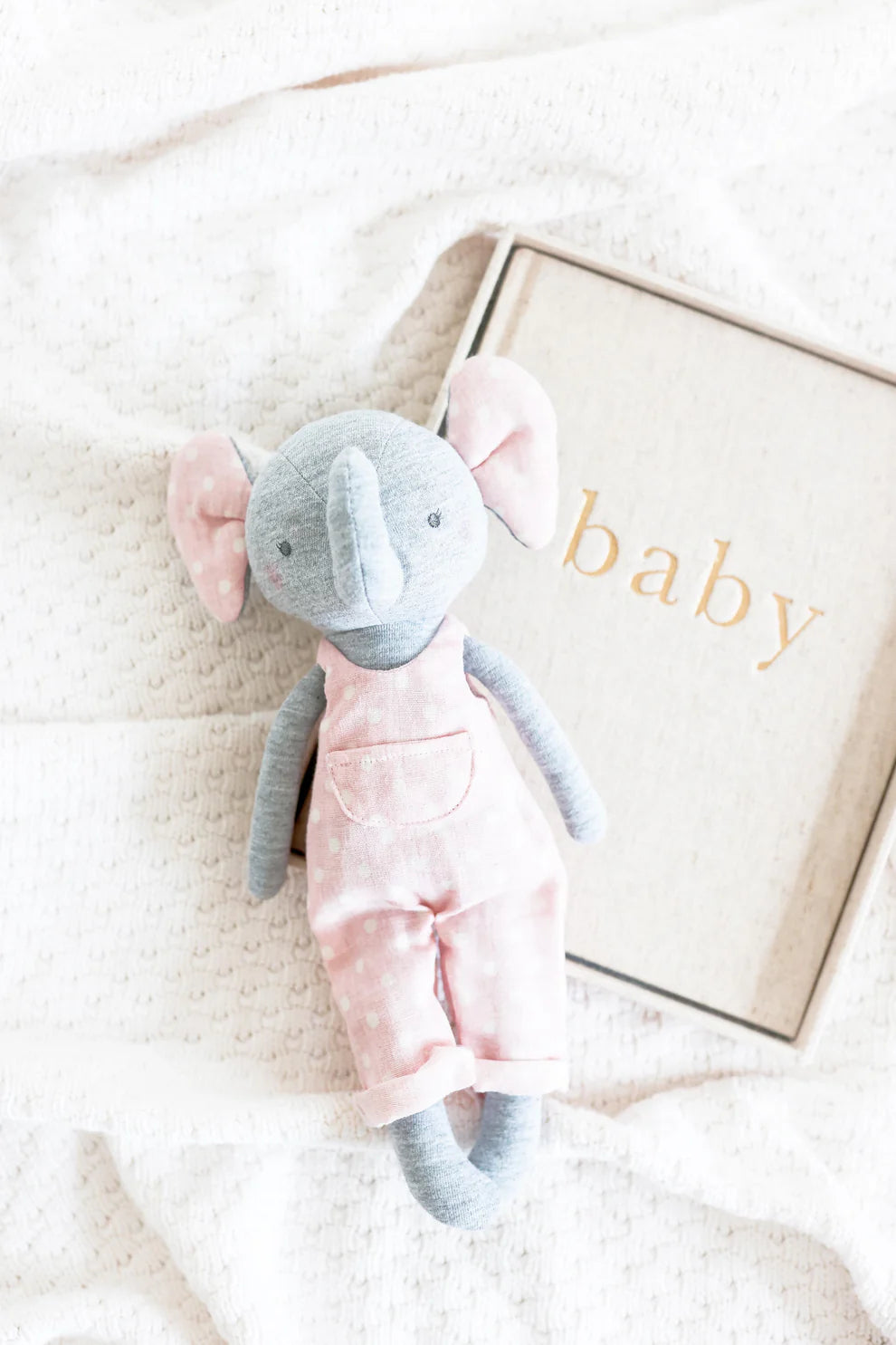 Edith Elephant 28cm Pink | Alimrose