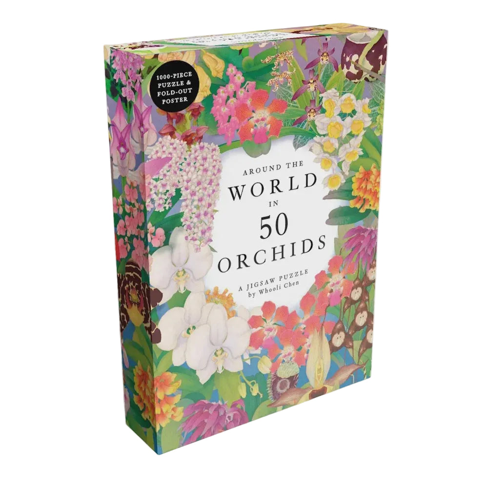 Around the World in 50 Orchids 1000-piece Jigsaw Puzzle | Kew Gardens