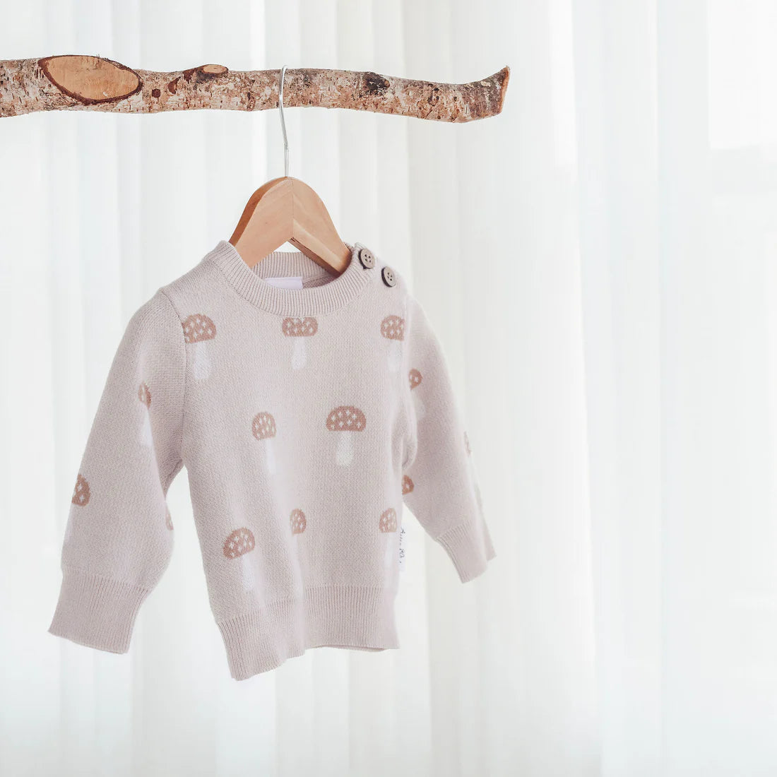 MUSHROOM KNIT JUMPER || Sand| Aster & Oak