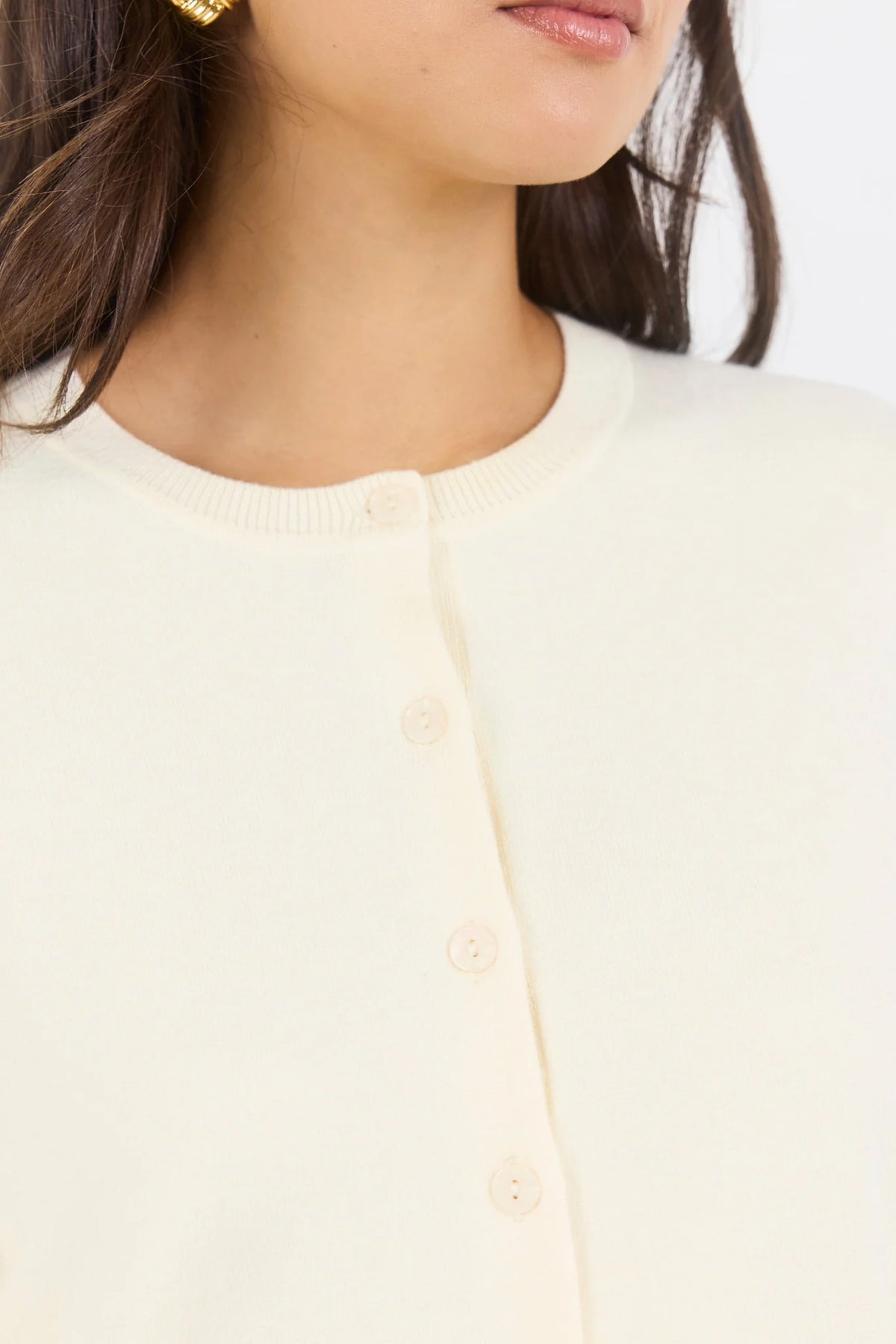 Autograph Butter Soft Fine Gauge Crewneck Cardigan | Stories Be Told