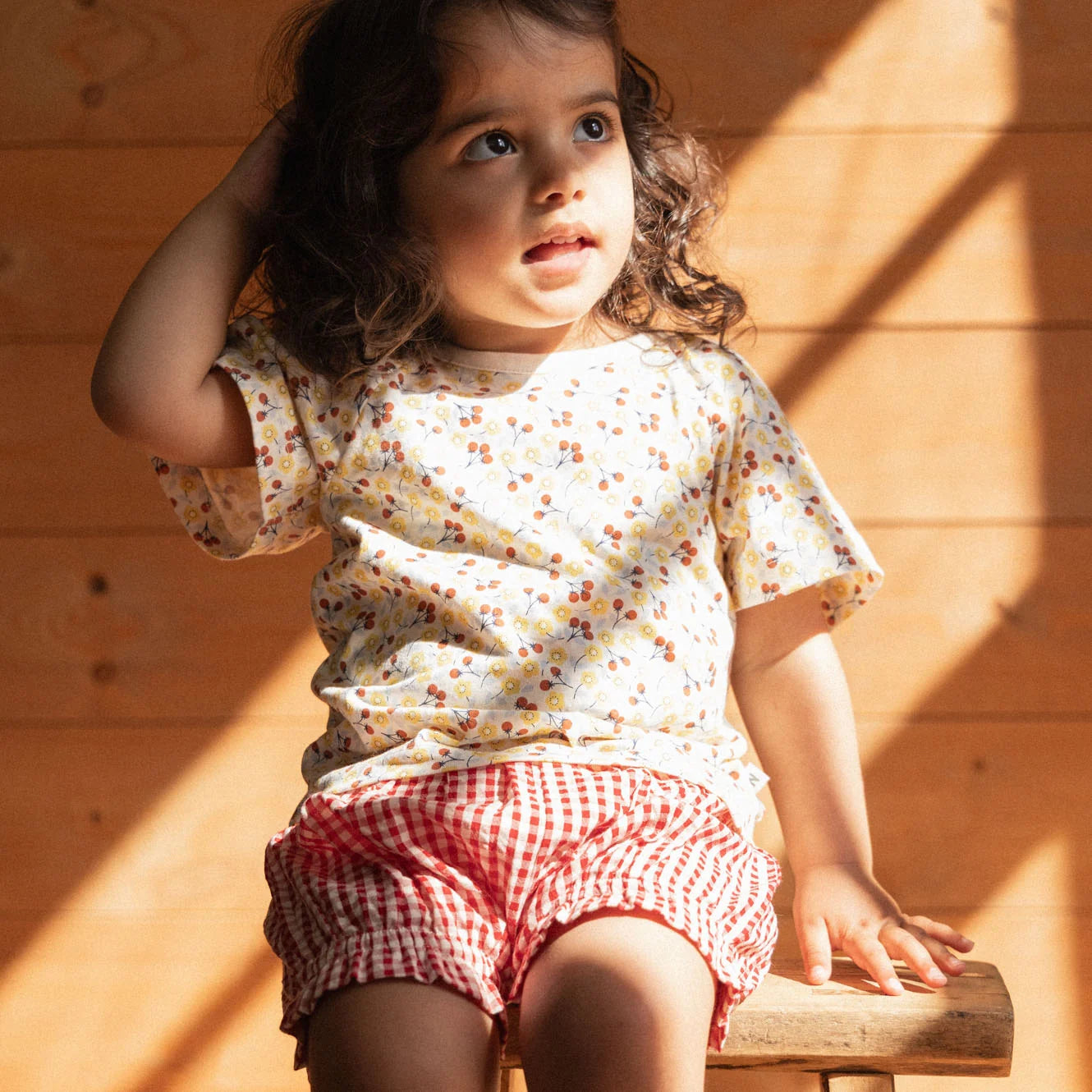 BETTY SHORTS - Red Gingham | Nature Baby