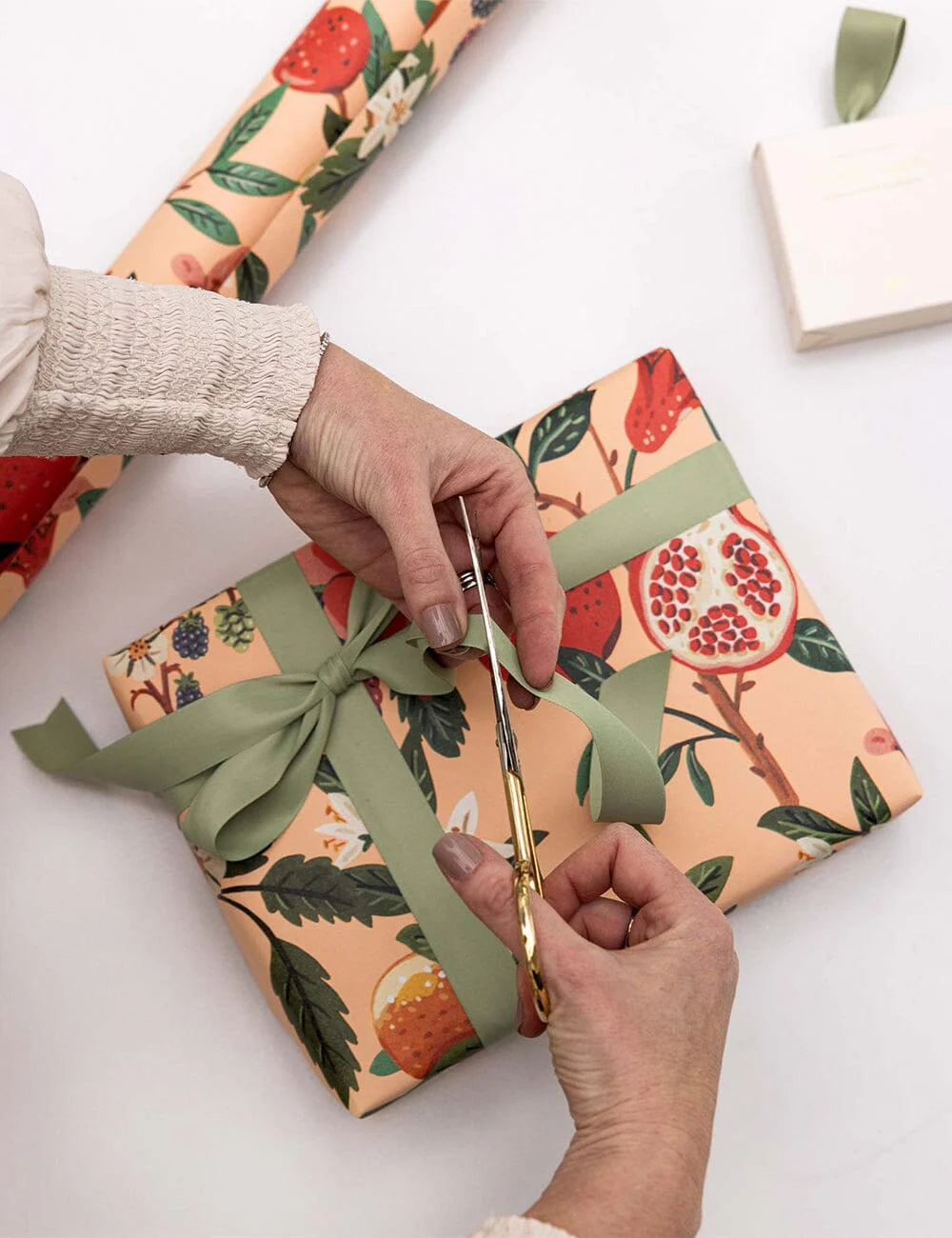 Gift Wrap Roll 3m - Pomegranate | Bespoke Letterpress