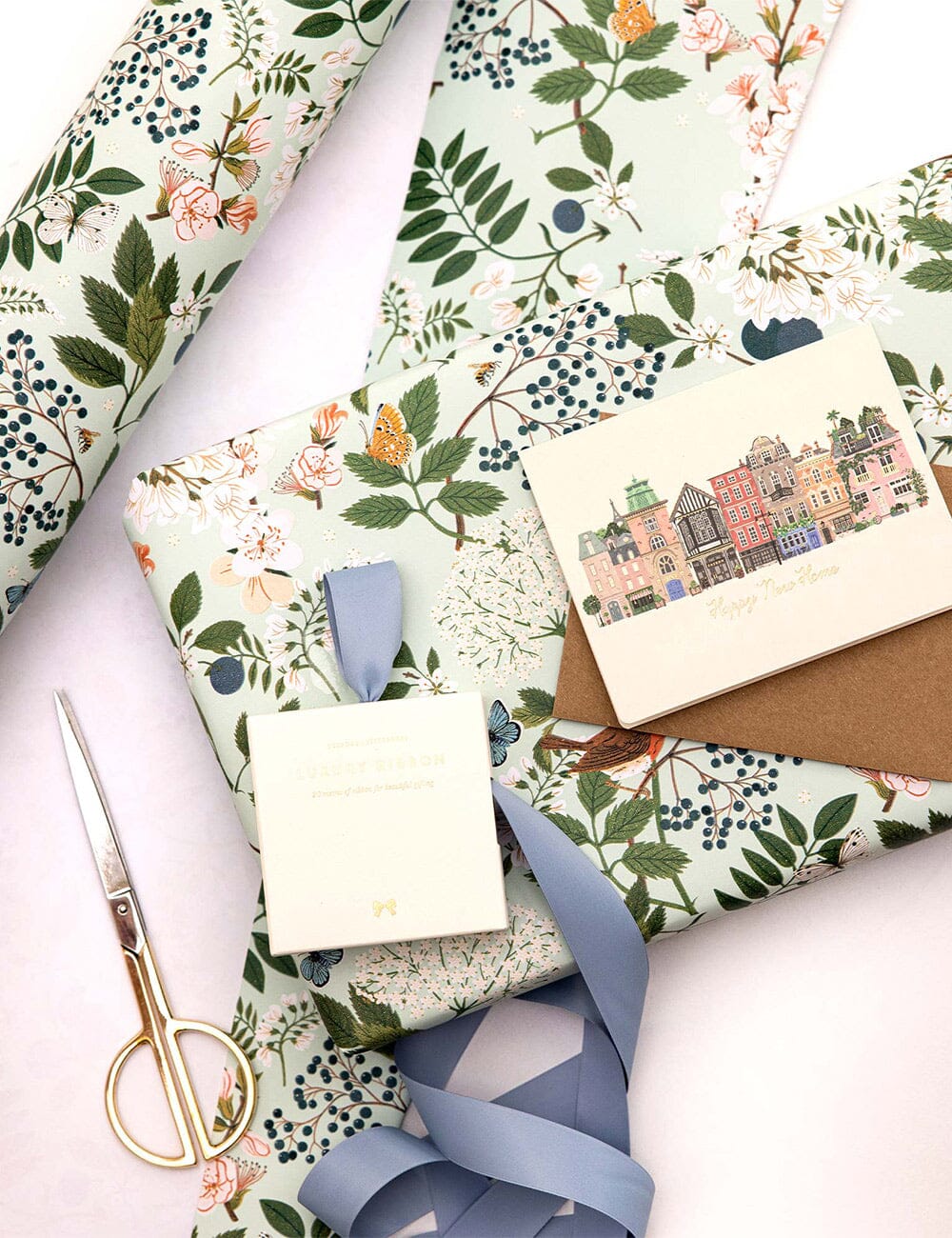 Gift Wrap Roll 3m - Sparrows | Bespoke Letterpress