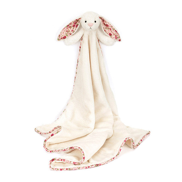Blossom Cream Bunny 'Berry' Blankie | Jellycat
