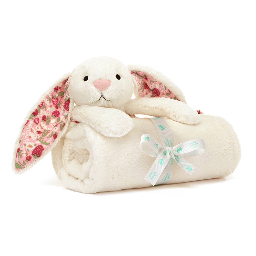 Blossom Cream Bunny 'Berry' Blankie | Jellycat