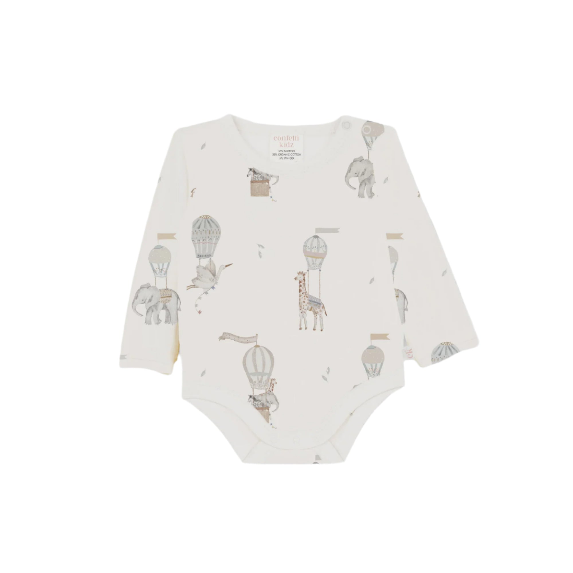 Long Sleeve Bodysuit || Bonjour | Confetti Kidz