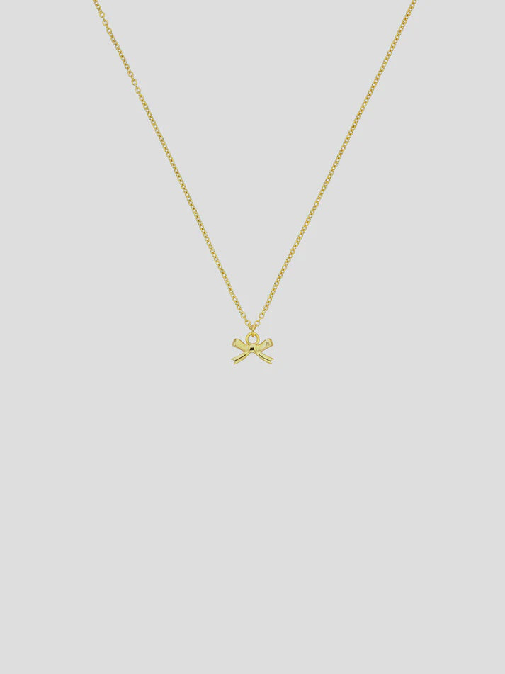 Bow Necklace - Gold | Sophie Store