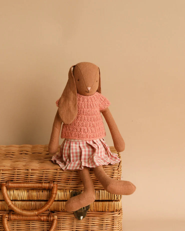 Bunny Size 3 Brown Shirt and Skirt | Maileg