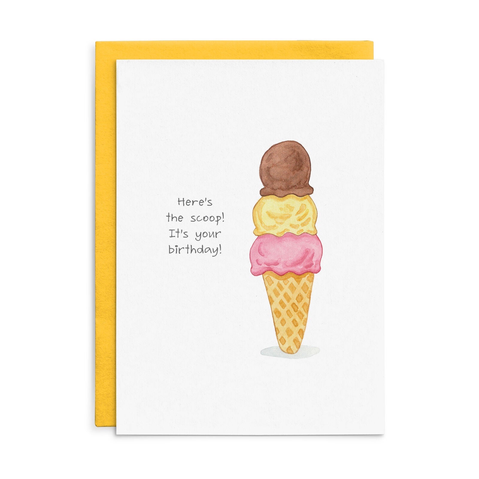 Here's the scoop! - Birthday Card | Cottonwood